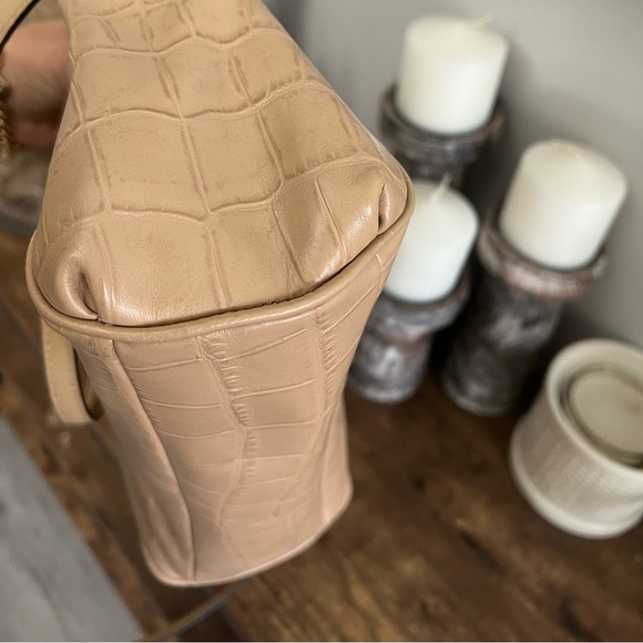 Coach bleeker embossed croc shoulder bag - Picture 4 of 7